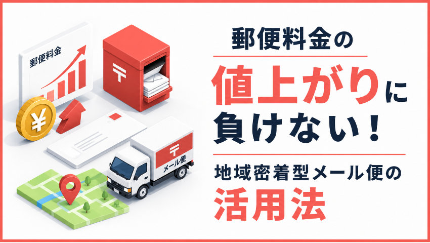 郵便料金の値上がりに負けない！地域密着型メール便の活用法