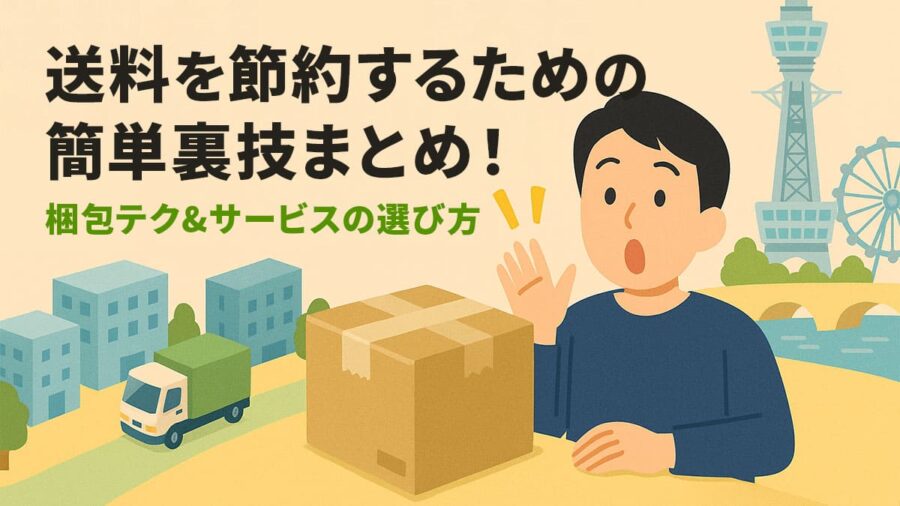 送料を節約するための簡単裏技まとめ！梱包テク&サービスの選び方