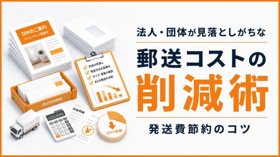 郵送コストの削減術｜法人・団体が見落としがちな発送費節約のコツ