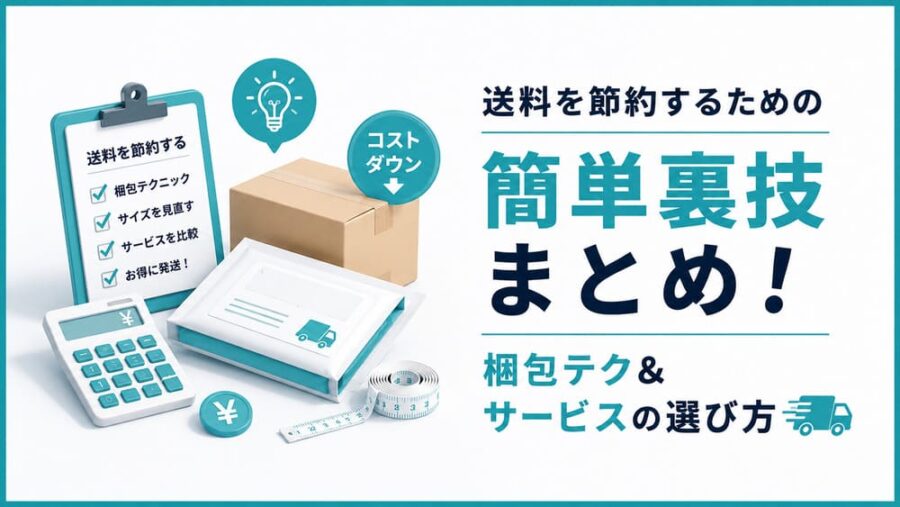 送料を節約するための簡単裏技まとめ！梱包テク&サービスの選び方